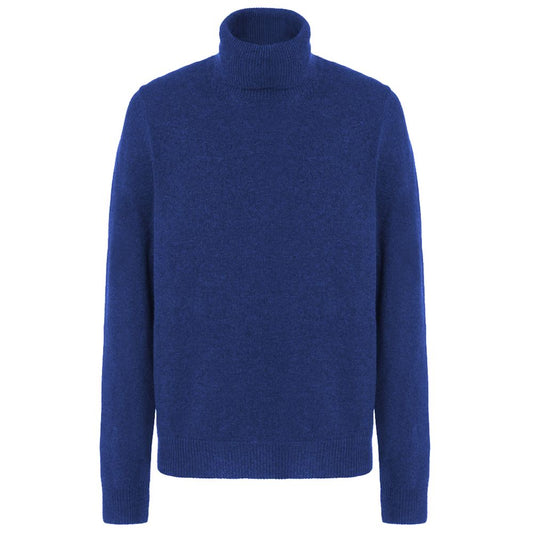 Malo Blue Wool Men's Turtleneck Sweater Malo