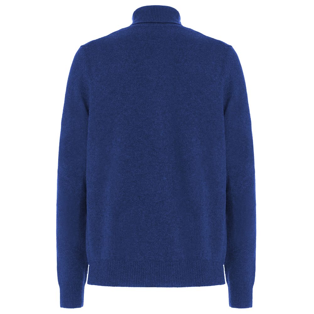 Malo Blue Wool Men Sweater Malo