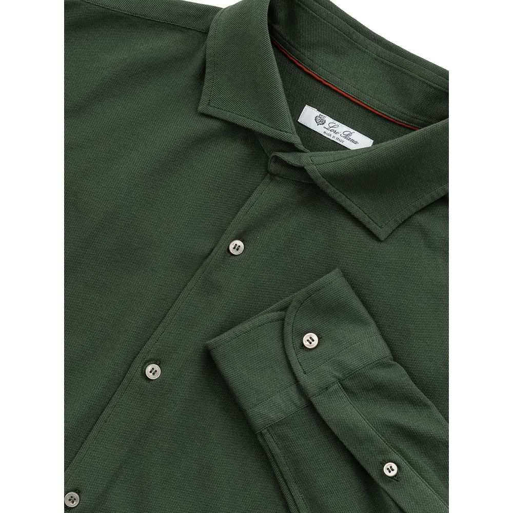 Loro Piana Green Cotton Shirt Loro Piana