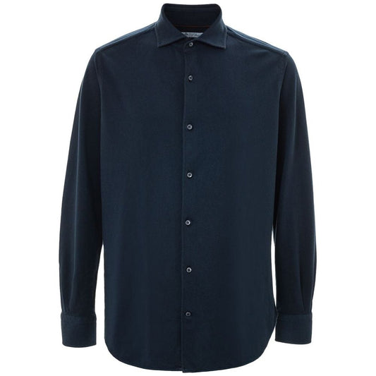 Loro Piana Blue Cotton Shirt