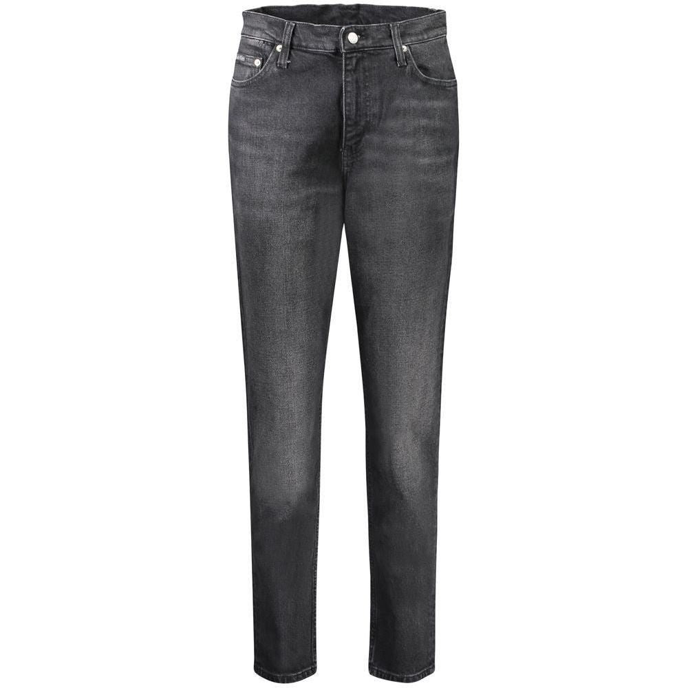 Calvin Klein Black Cotton Jeans & Pant