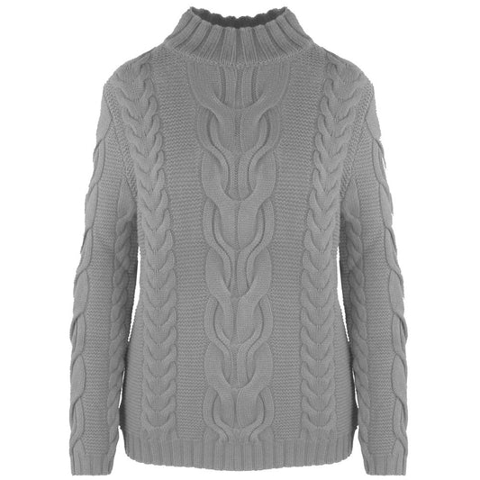 Malo Gray Wool Women's Turtleneck Sweater Malo