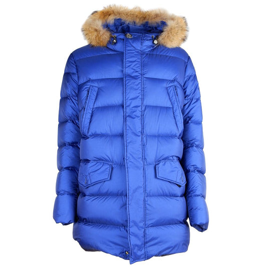 Add Blue Nylon Men's Down Jacket Add