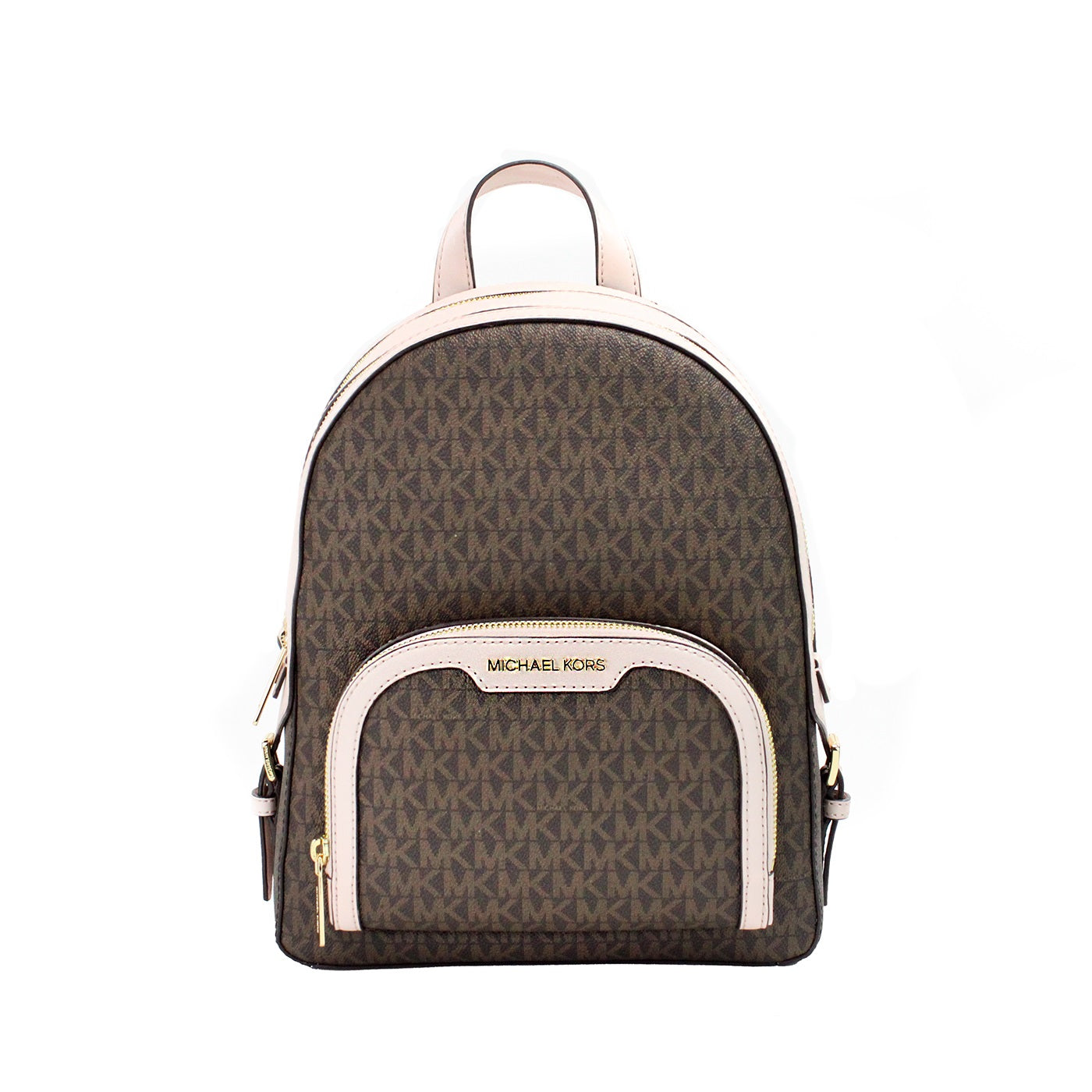 Michael Kors Jaycee Medium Brown Powder Blush PVC Backpack Michael Kors