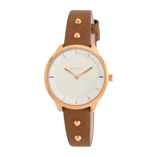 Furla Brown Leather Watch Furla