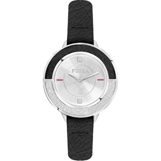 Furla Black Leather Watch Furla