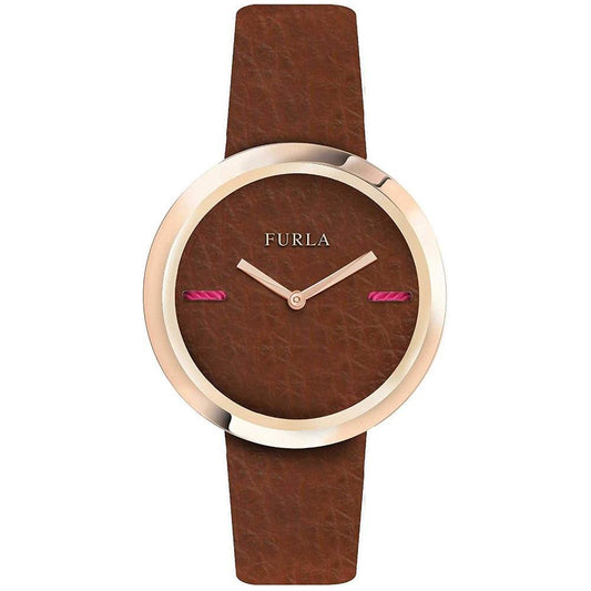 Furla Brown Leather Watch