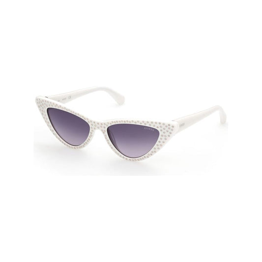 Guess White Resin Sunglasses Guess