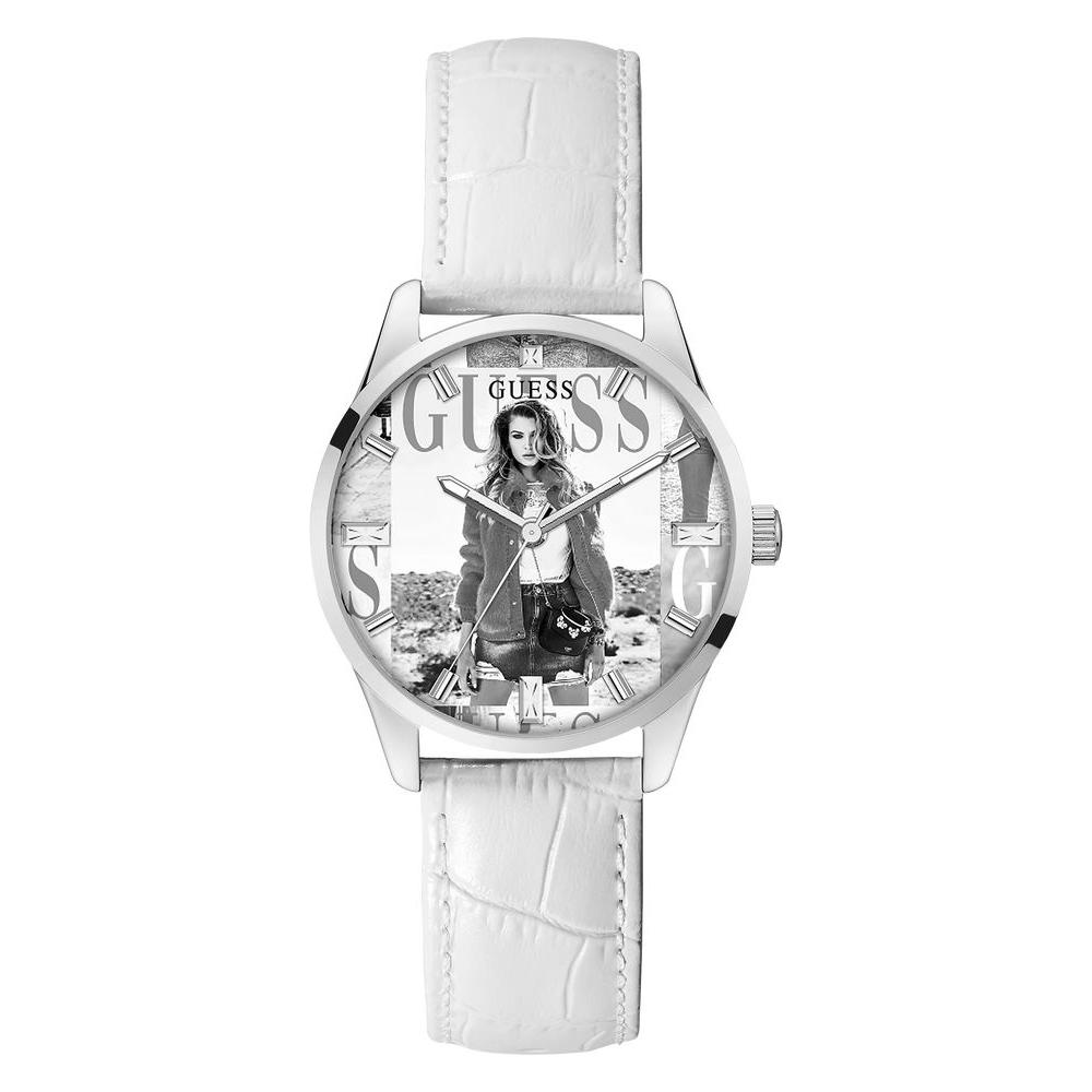 Guess White Leather Watch Guess