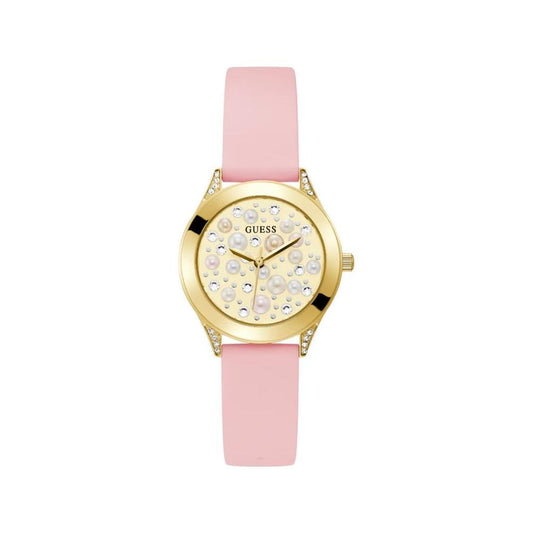 Guess Pink Silicone Watch