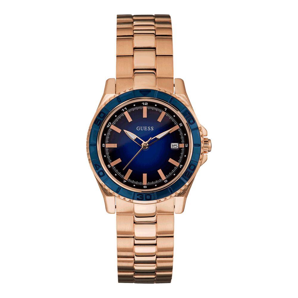 Guess Rose Gold Steel Watch Guess