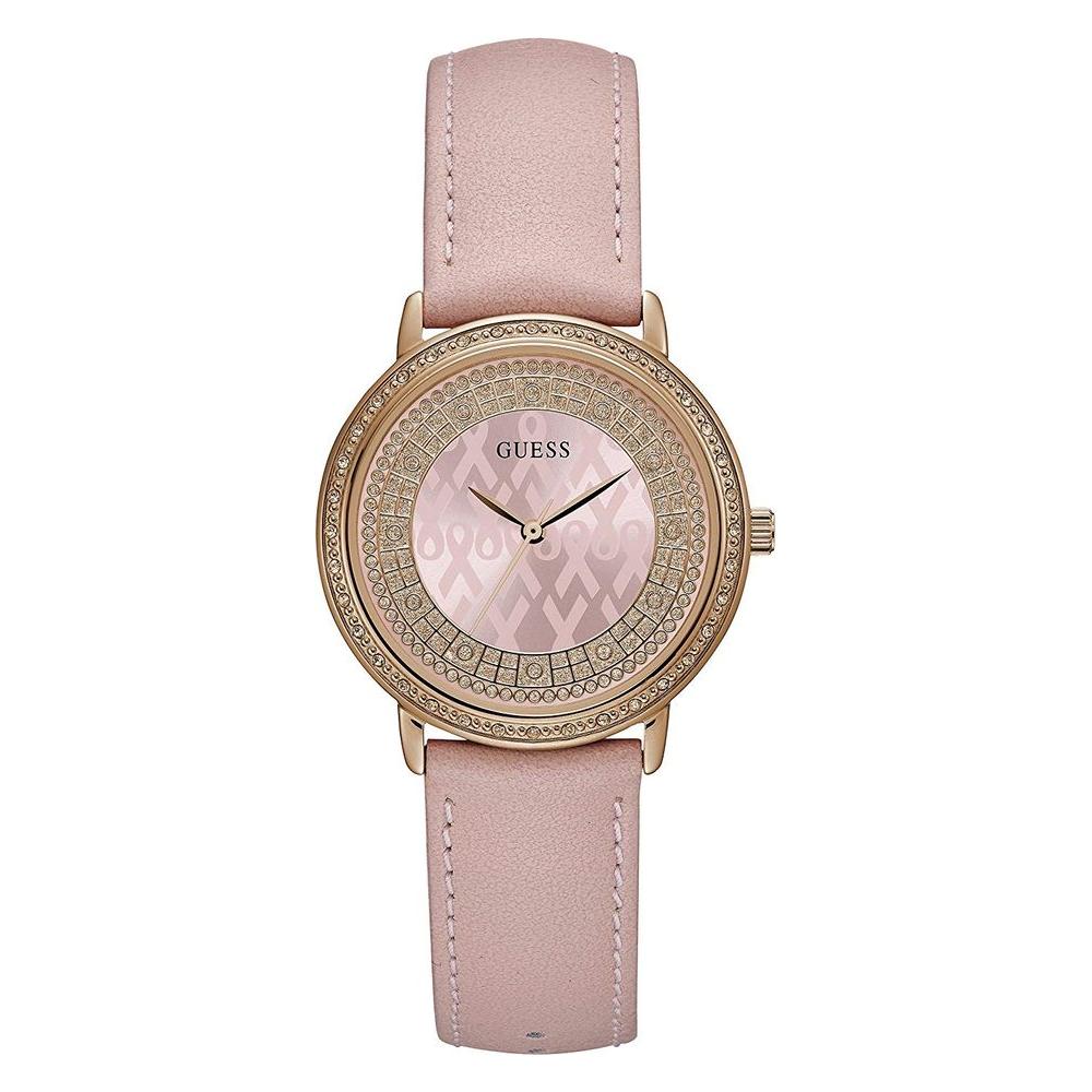 Guess Pink Leather Watch Guess