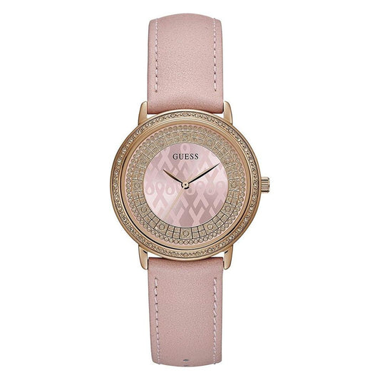 Guess Pink Leather Watch