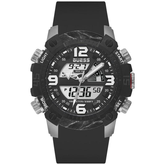 Guess Black Silicone Watch