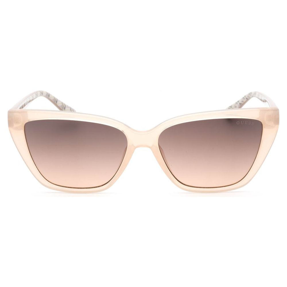 Guess Beige Resin Sunglasses Guess