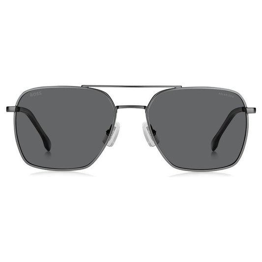 Hugo Boss Gray Metal Sunglasses