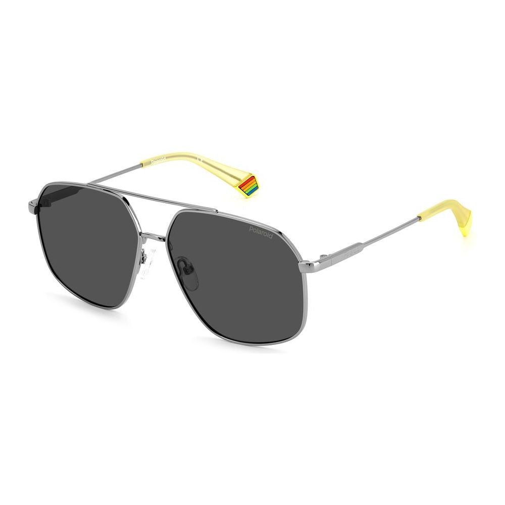 Polaroid Gray Stainless Steel Sunglasses Polaroid