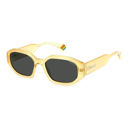 Polaroid Yellow Metal Sunglasses