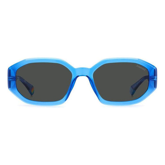 Polaroid Blue Metal Sunglasses