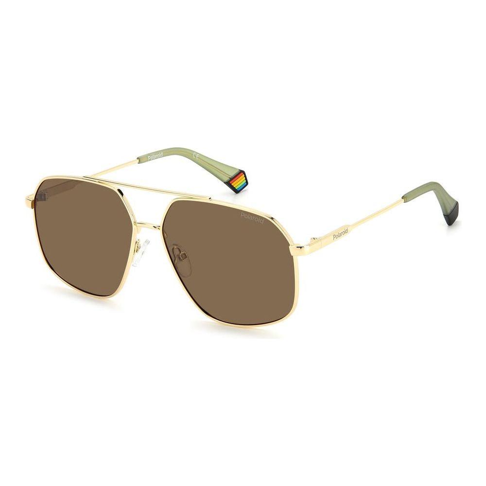 Polaroid Gold Stainless Steel Sunglasses Polaroid