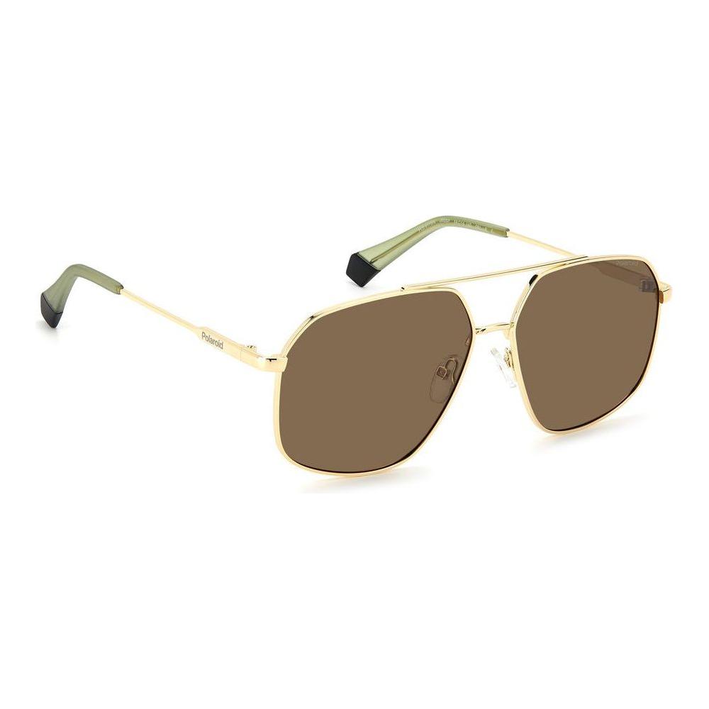 Polaroid Gold Stainless Steel Sunglasses Polaroid