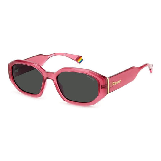 Polaroid Pink Metal Sunglasses