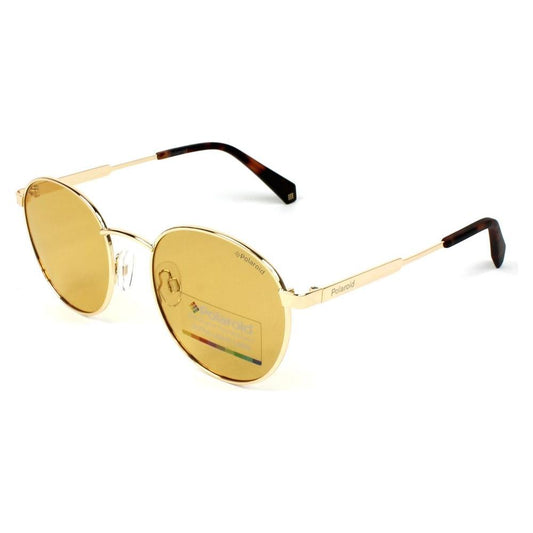 Polaroid Gold Metal Sunglasses