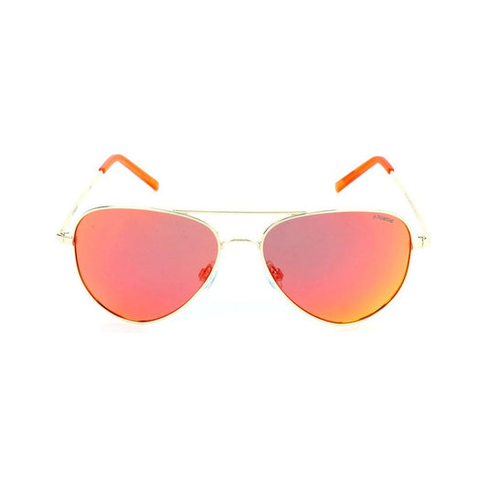 Polaroid Gold Metal Sunglasses