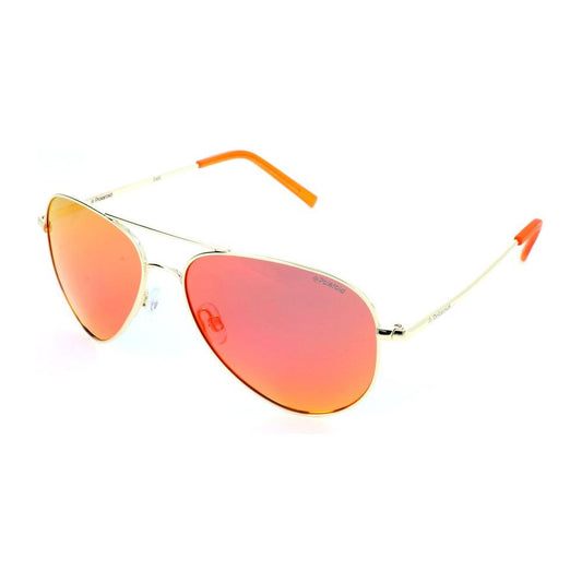 Polaroid Gold Metal Sunglasses