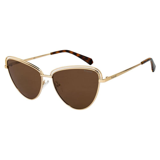 Polaroid Gold Metal Sunglasses