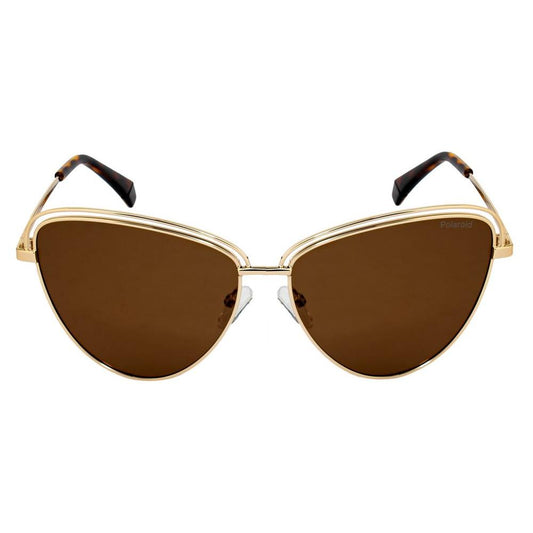 Polaroid Gold Metal Sunglasses