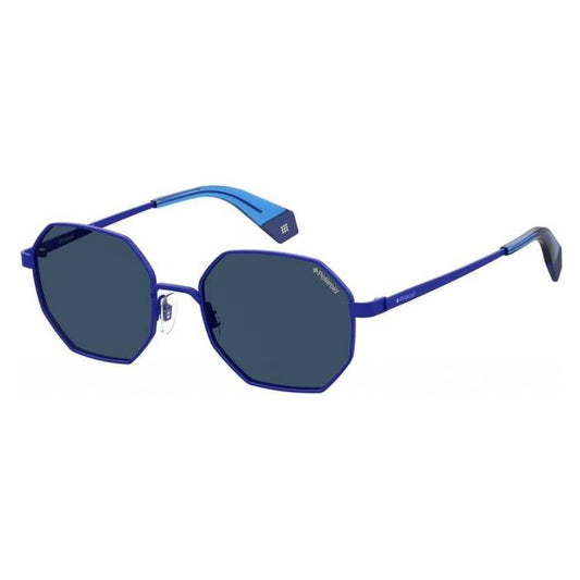 Polaroid Blue Metal Sunglasses