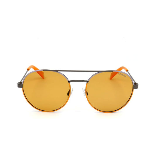 Polaroid Yellow Metal Sunglasses