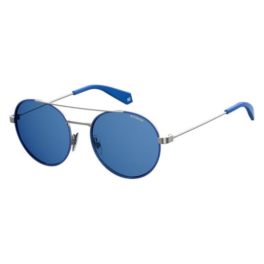 Polaroid Blue Metal Sunglasses