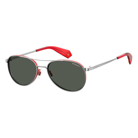 Polaroid Red Metal Sunglasses