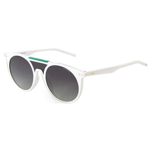 Polaroid White Acetate Sunglasses