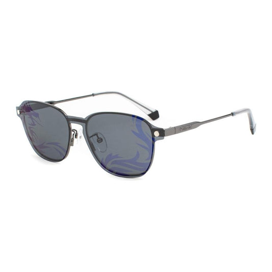 Polaroid Silver Metal Sunglasses