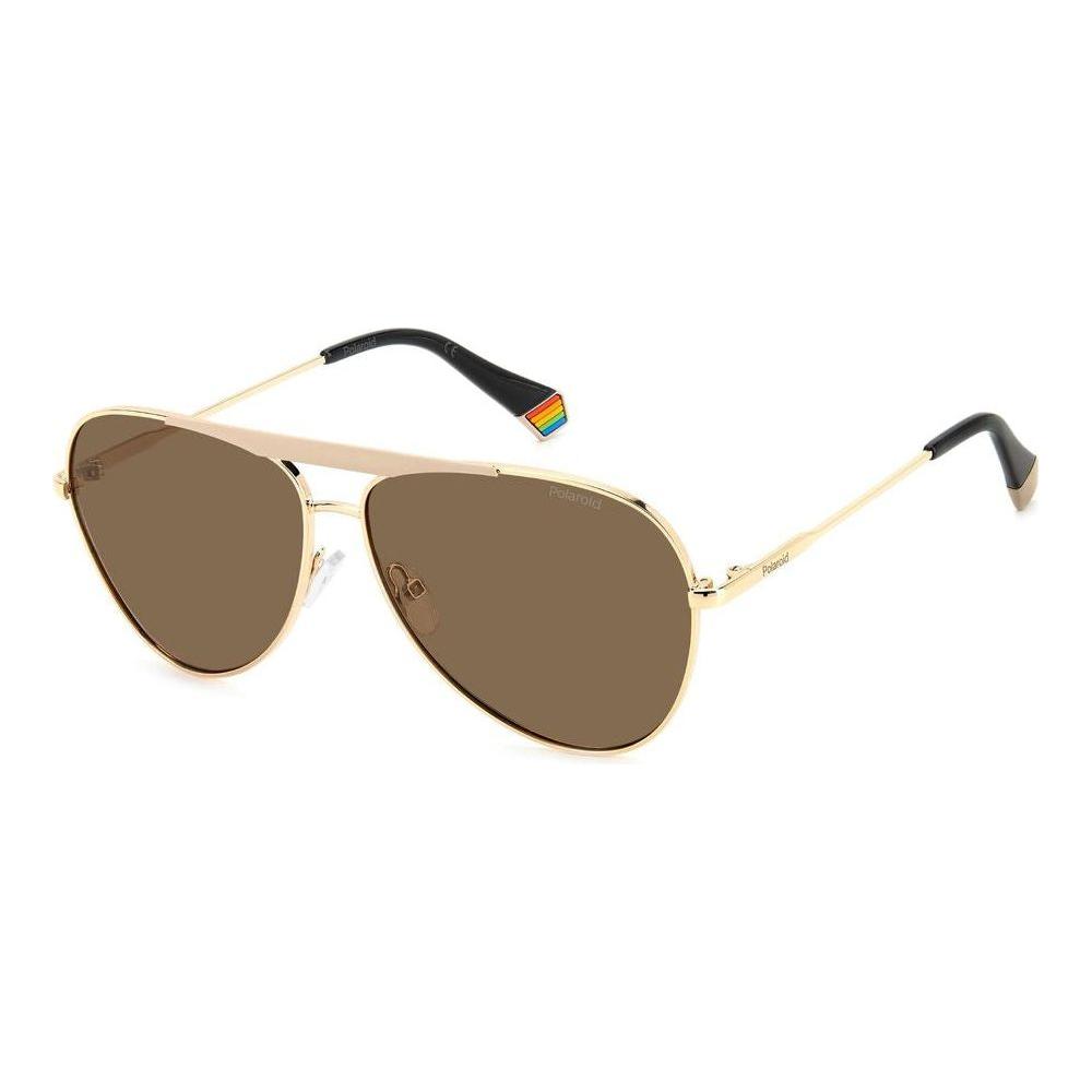 Polaroid Gold Stainless Steel Sunglasses Polaroid