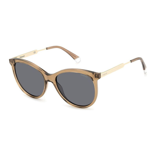 Polaroid Beige Resin Sunglasses