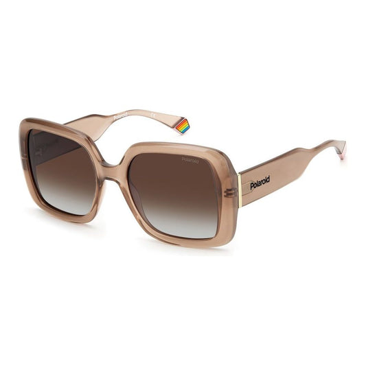 Polaroid Beige Resin Sunglasses