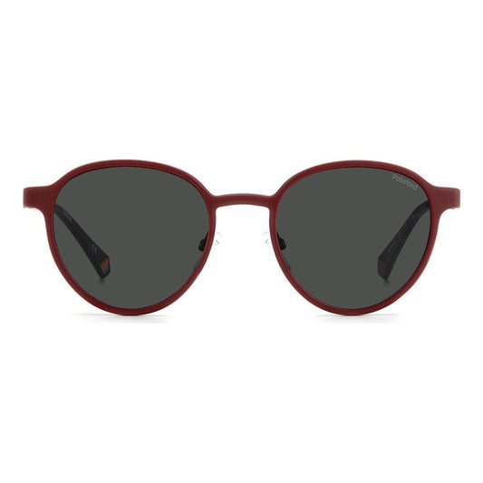 Polaroid Red Metal Sunglasses