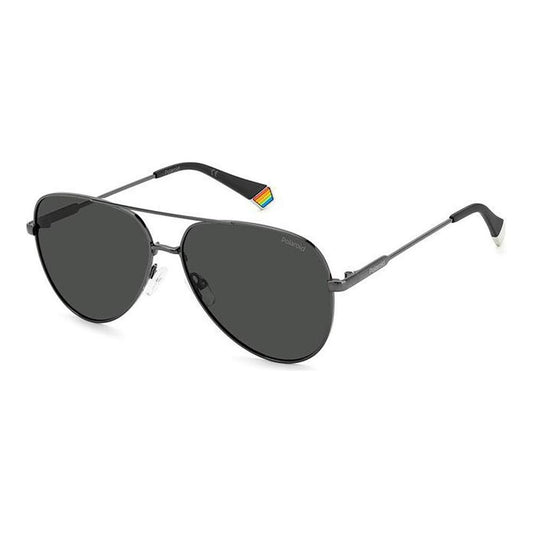 Polaroid Gray Metal Sunglasses