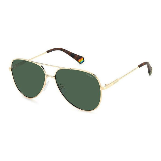 Polaroid Gold Metal Sunglasses