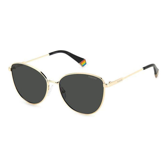 Polaroid Gold Metal Sunglasses