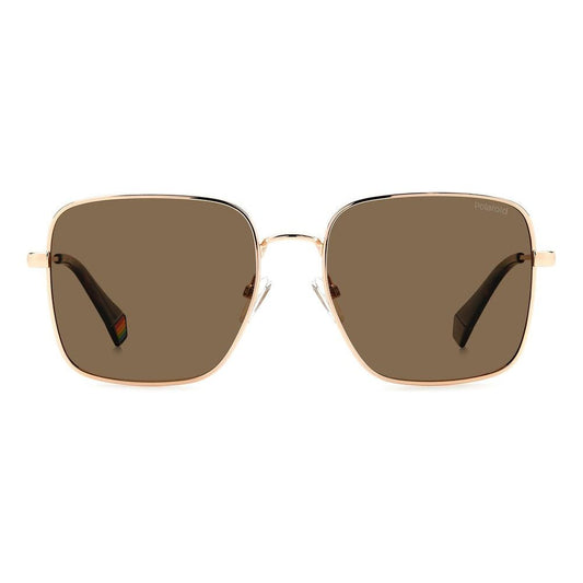 Polaroid Gold Metal Sunglasses