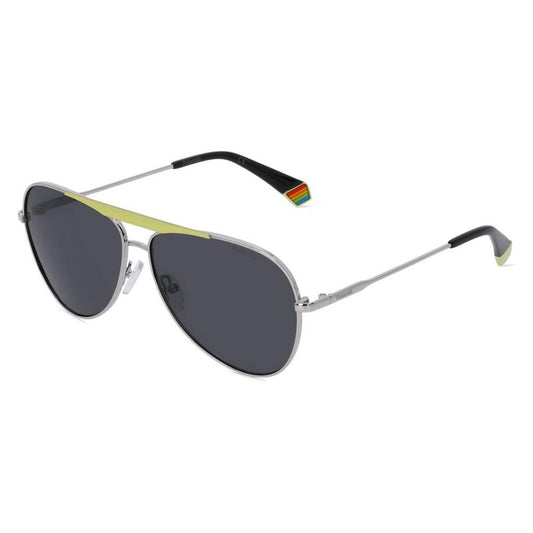 Polaroid Yellow Metal Sunglasses