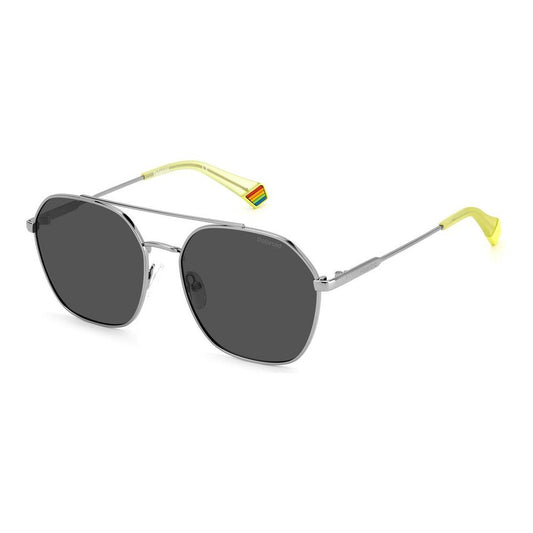 Polaroid Gray Stainless Steel Sunglasses