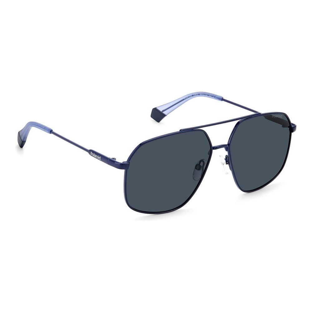 Polaroid Blue Stainless Steel Sunglasses Polaroid