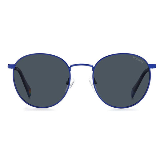 Polaroid Blue Stainless Steel Sunglasses