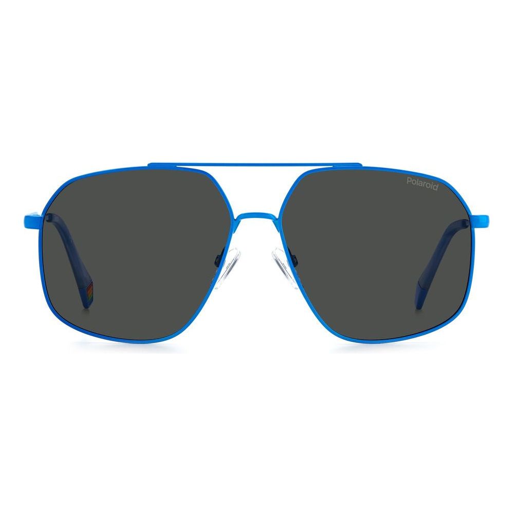 Polaroid Blue Stainless Steel Sunglasses Polaroid